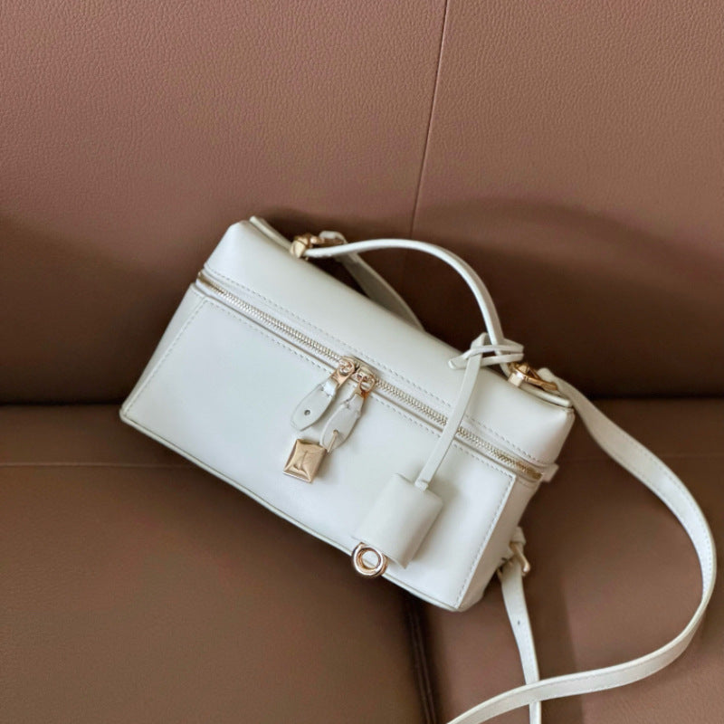 Women's Box High-grade Cowhide Genuine Leather Crossbody Bags