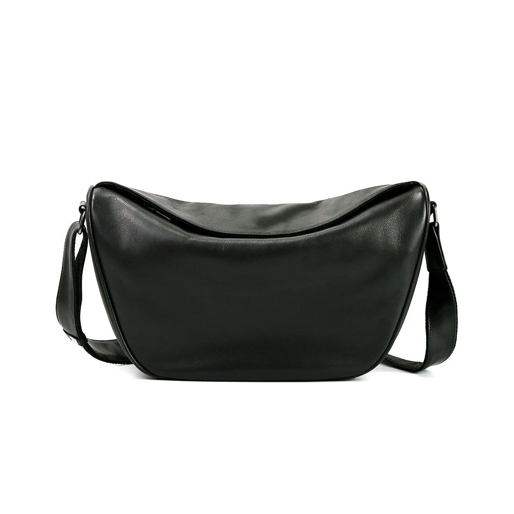 Women's Genuine Leather Made Korean Dumpling Fashionable First Crossbody Bags