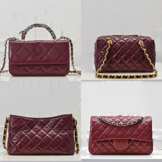 Women's Baguette Saddle Bamboo Woven Chain Presbyopic Crossbody Bags