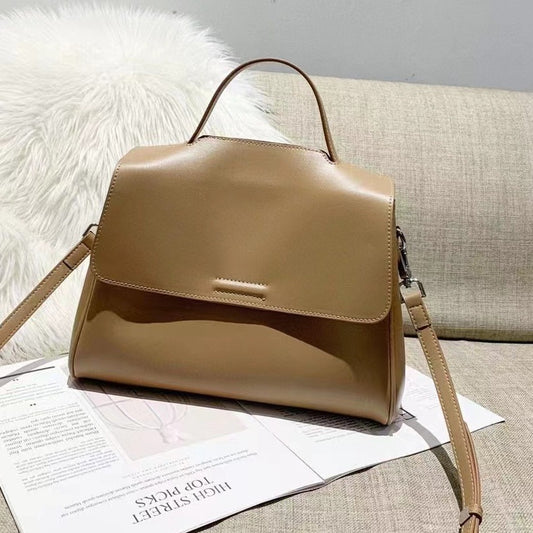 Women's Soft Cowhide Portable Underarm High-grade Leather Handbags