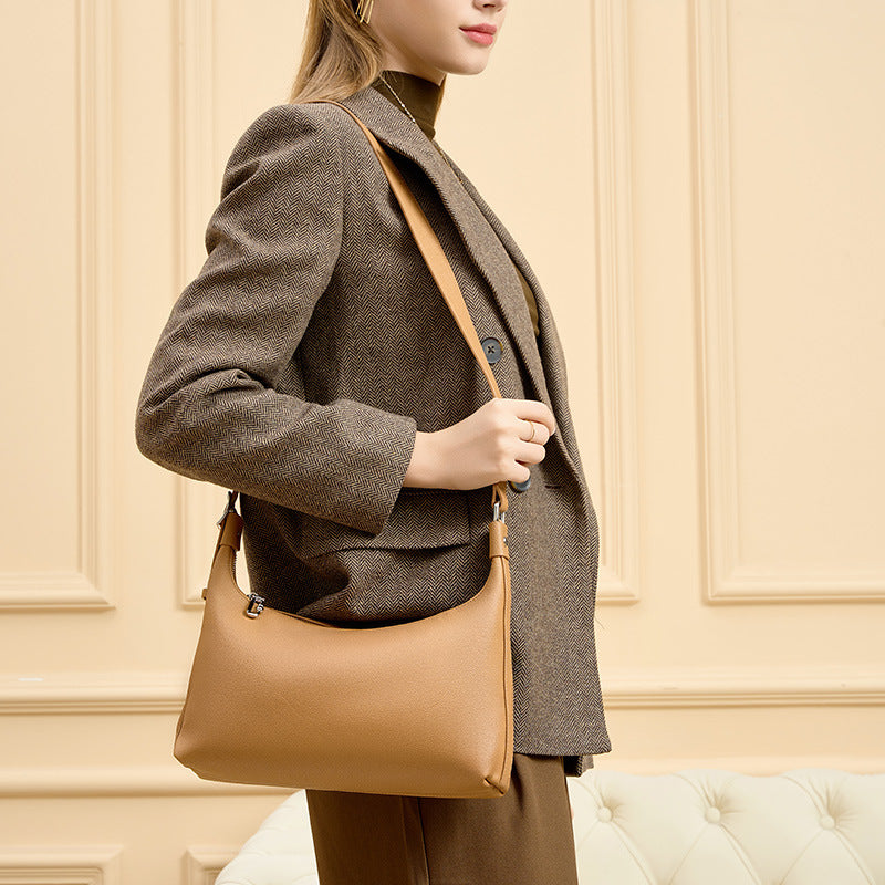 Women's Layer Cowhide High-grade Portable Tops Crossbody Bags