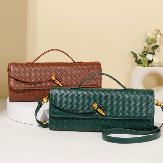 Hand-woven Fashion Medieval Baguette Exquisite Dinner Crossbody Bags