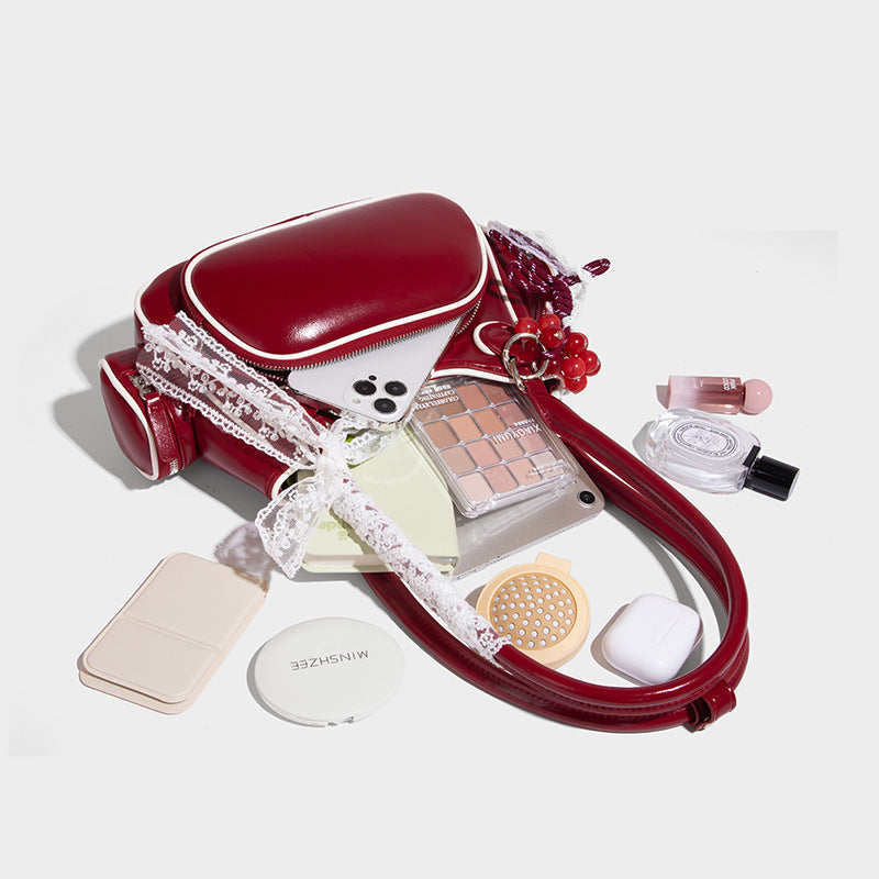 Women's High-grade Contrast Color Bowling Fashionable Stylish Bags