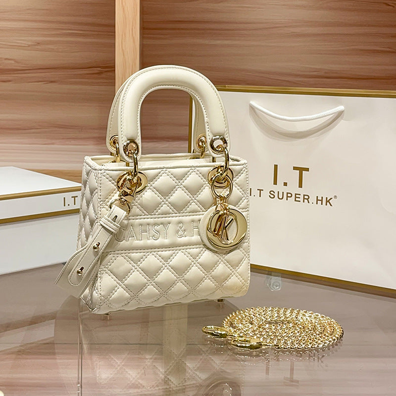 Women's Counter High-grade Genuine Leather Diana Fashion Bags