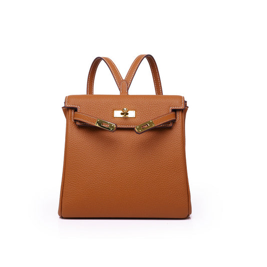 First Layer Cowhide Platinum Leather Market Bags