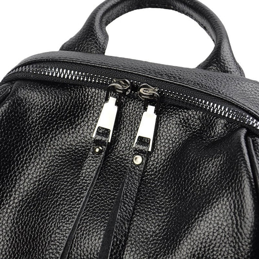 Women's Korean Style Leather Spring To Join Backpacks