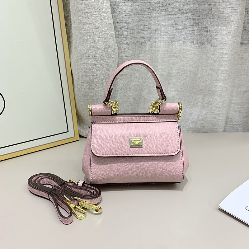 Women's Textured Palm Pattern Cowhide Sicilian Mini Backpacks