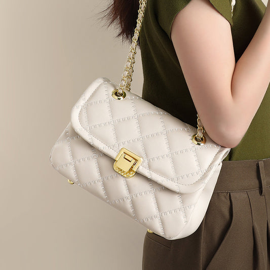 Women's Summer Genuine Leather High-grade Classic Style Crossbody Bags