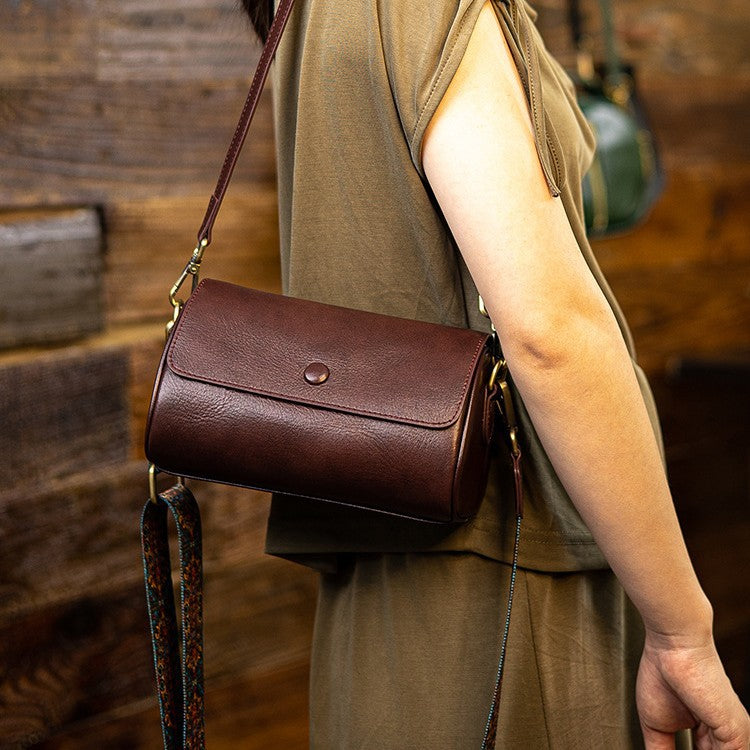 Women's High-grade Retro Vegetable Tanning Leather Genuine Bags