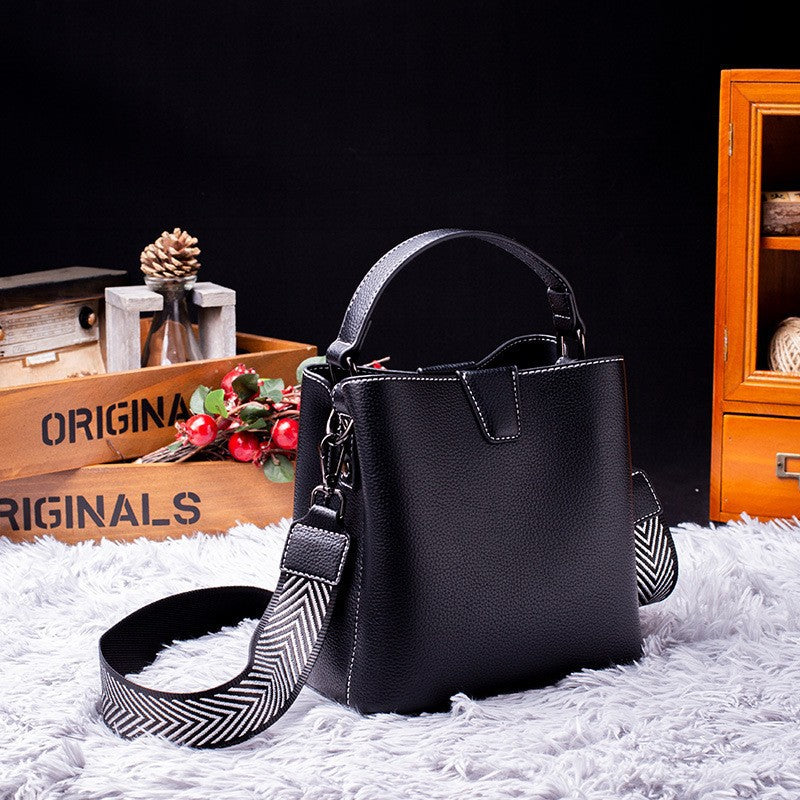 Women's Genuine Leather Portable Fashion Good-looking High Handbags