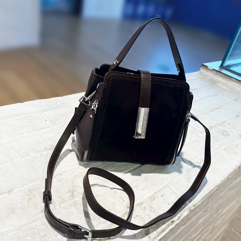 Graceful Classic Beautiful Women's Frosted Cowhide Shoulder Bags