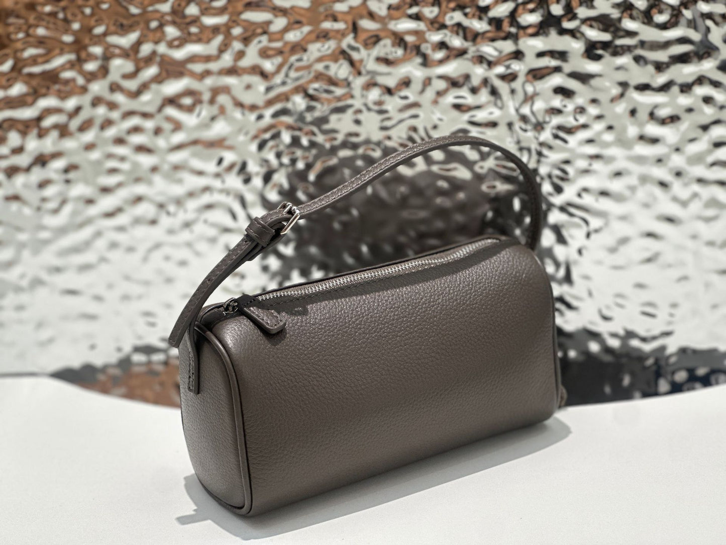 Women's Five Nine Pencil Box First Layer Cowhide High-grade Crossbody Bags