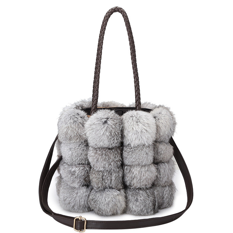 Women's Winter Fur Cute Rabbit Hair Bags