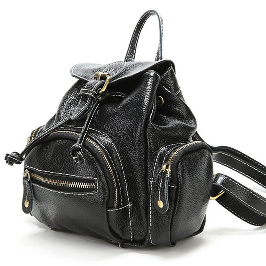 Women's Style Show Genuine Leather First Layer Backpacks