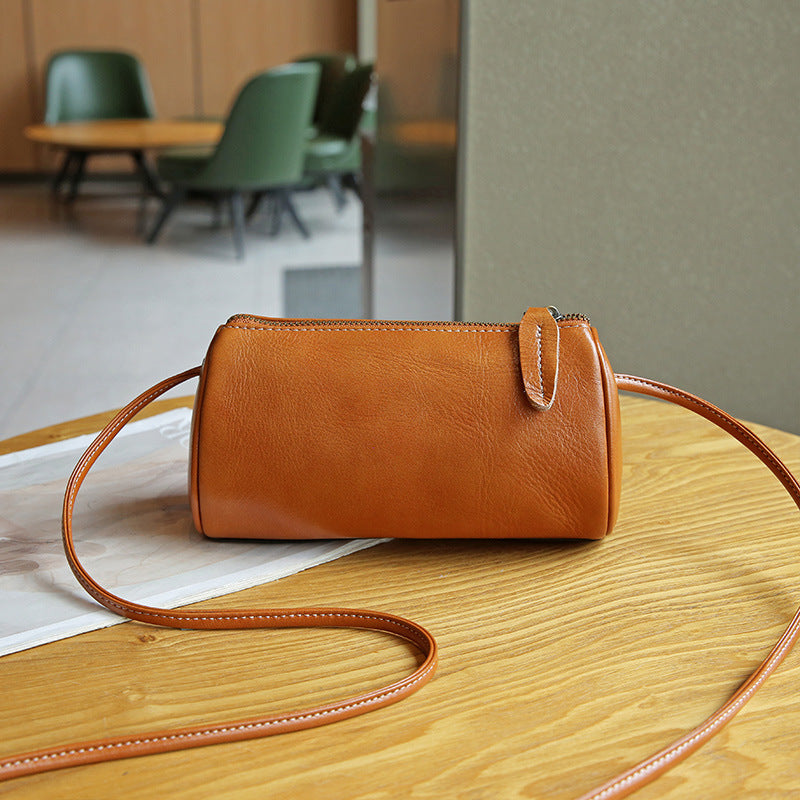 Women's Genuine Leather High-grade Retro Fashion Cowhide Crossbody Bags