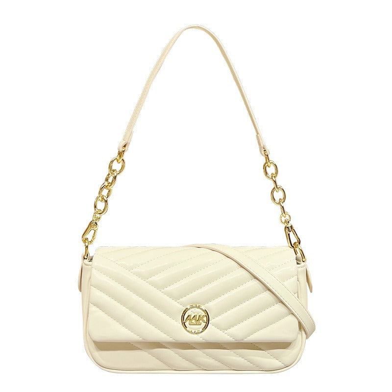 Women's Genuine Leather Simple Underarm Fashion Bags