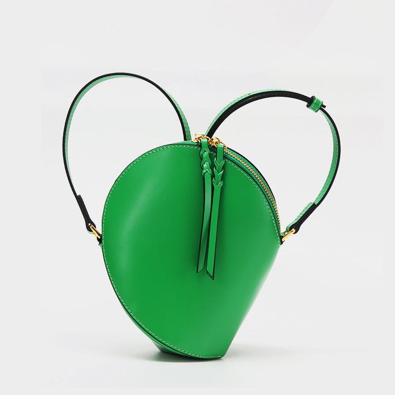 Women's Pea Genuine Leather Stabilizer Ant Hole Shoulder Bags