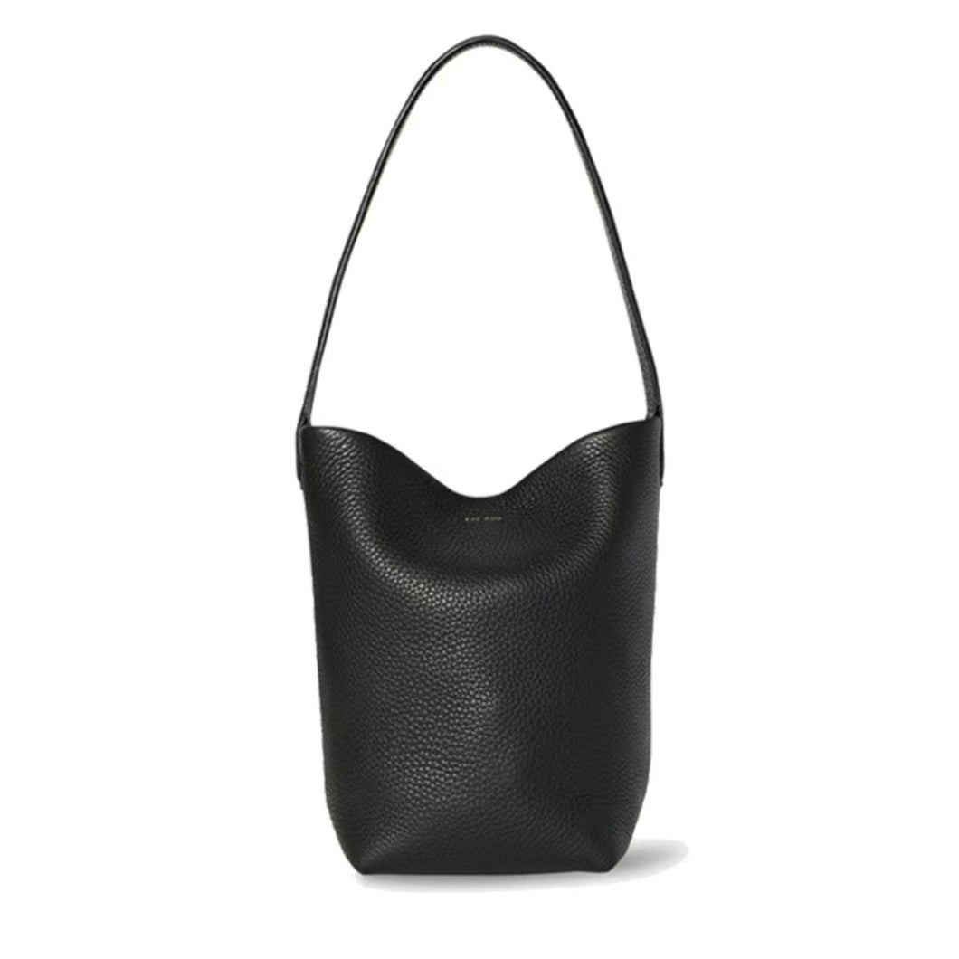 Women's High-grade Lychee Pattern Cowhide Large Capacity Totes Crossbody Bags