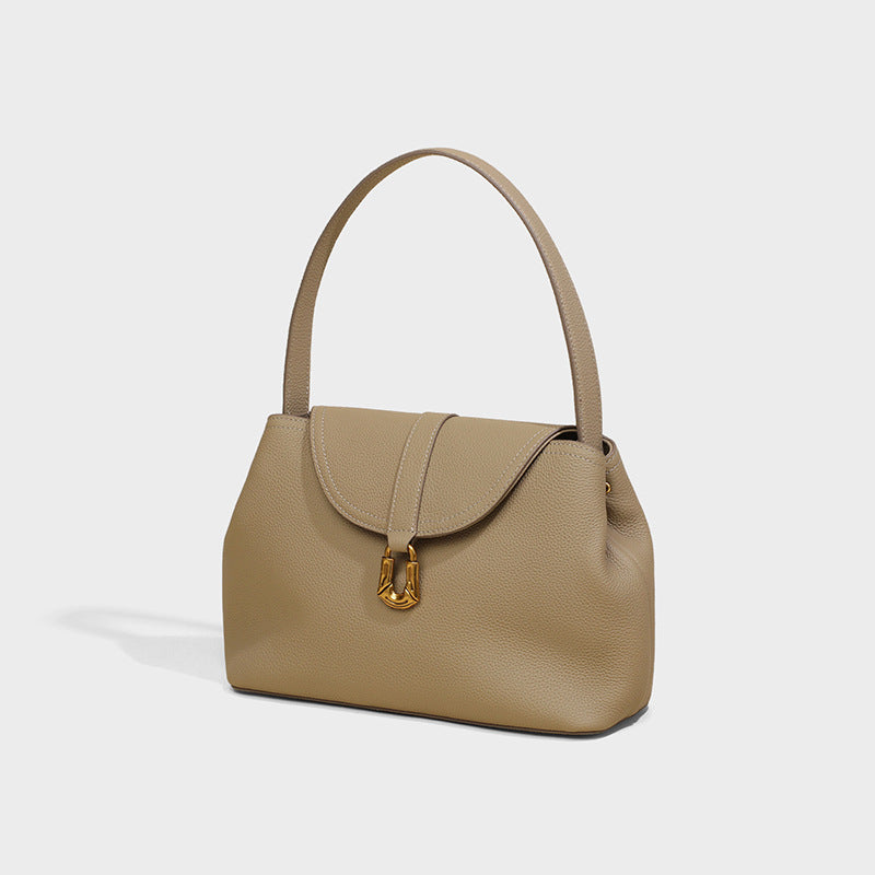 Women's Genuine Leather Underarm Large Capacity Crossbody Bags