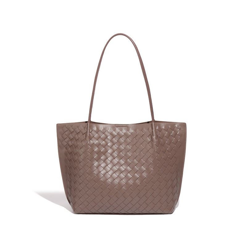 Women's Capacity Hand-woven Versatile High Quality Commuter Shoulder Bags