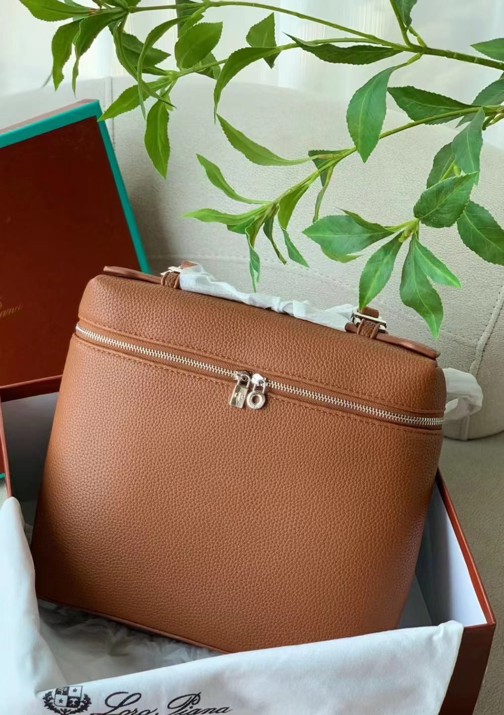 Women's Minimalist Soft Lychee Pattern Lunch Box Backpacks