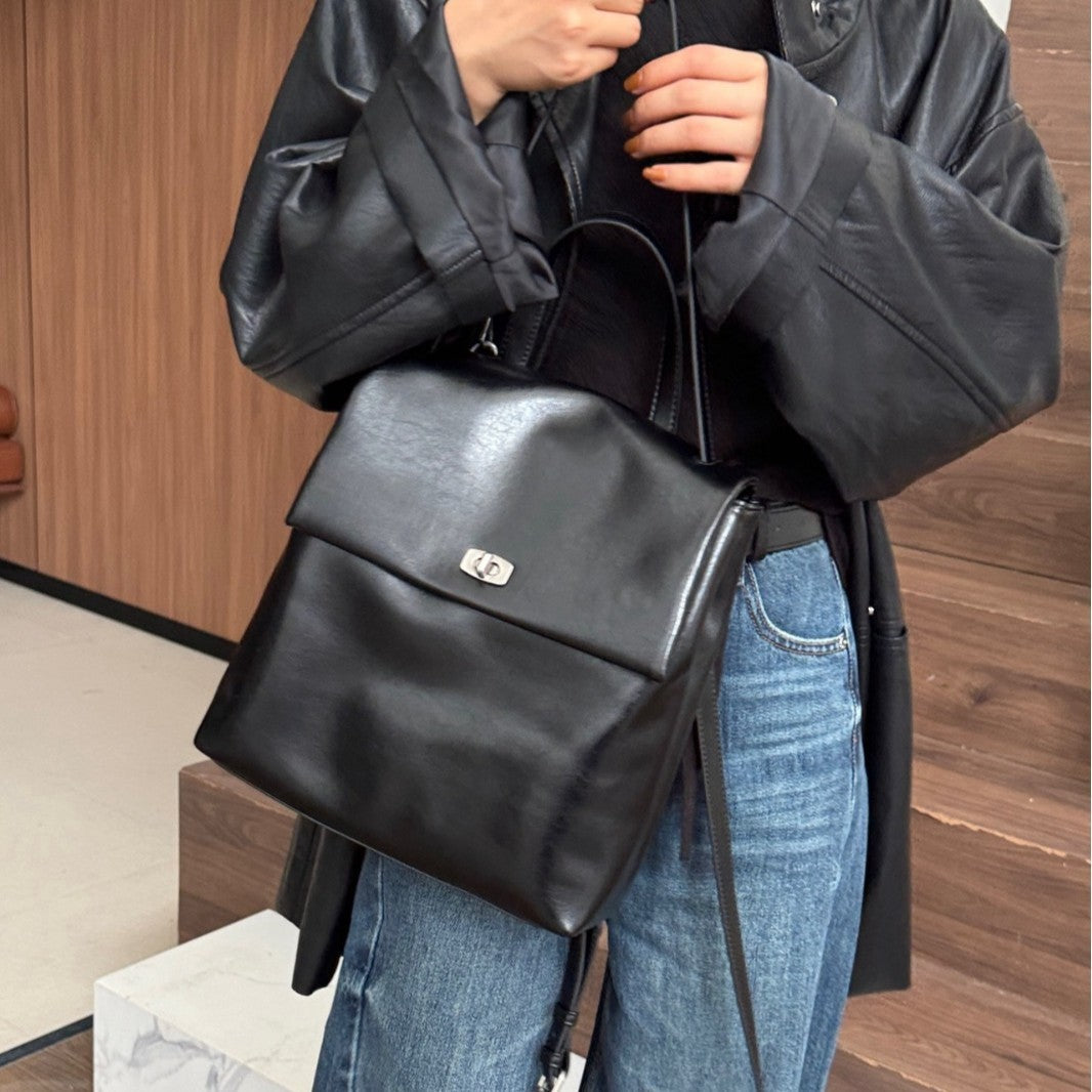 Graceful Women's Niche Large Capacity Simple Shoulder Bags