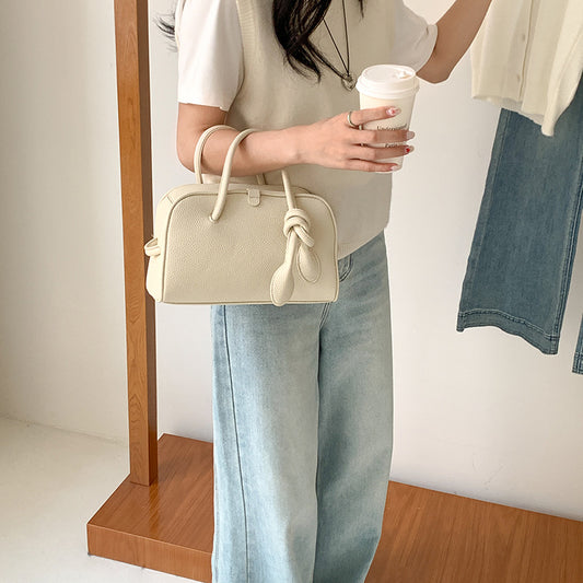 Large Capacity Versatile Boston Simple Style Handbags