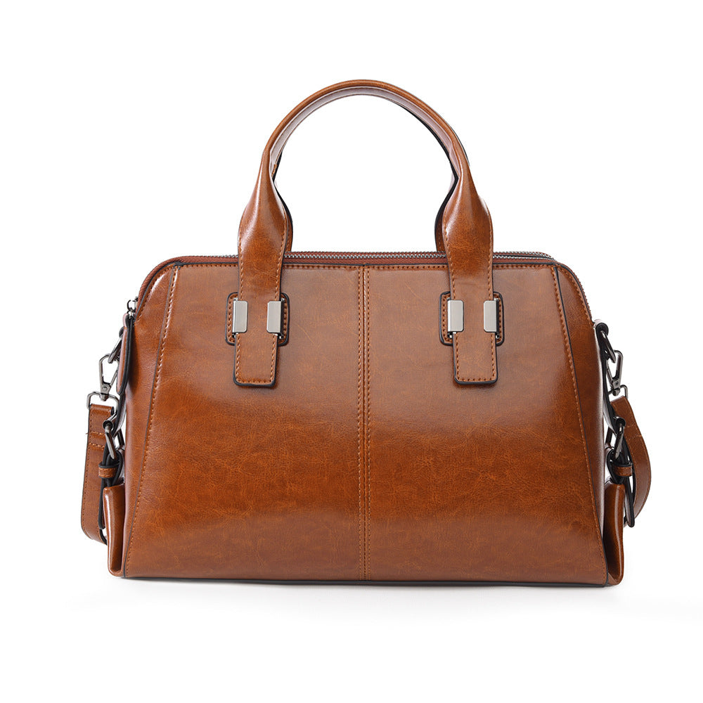 Women's Fashion Boston Simple Large Capacity Handbags