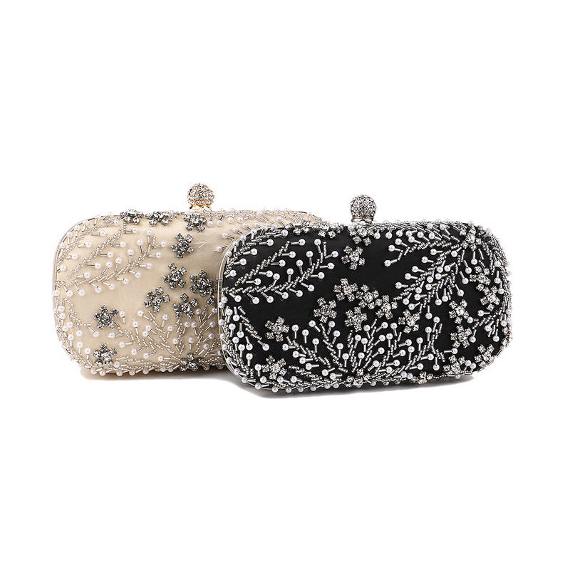Women's Embroidered Dinner Dress Banquet Clutch Evening Bags