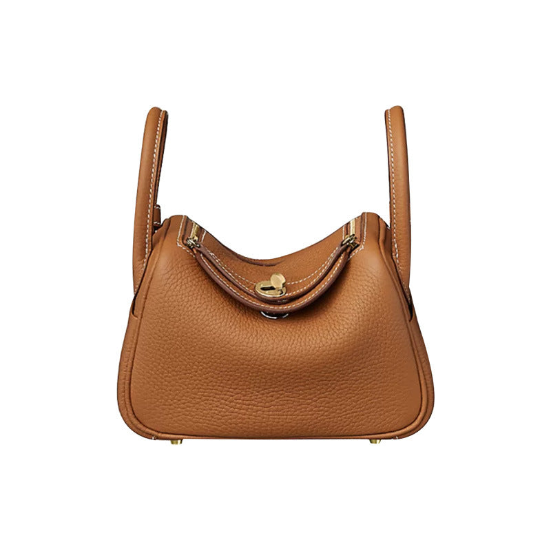 Women's Lindy Mini Doctor Cow Leather Portable Shoulder Bags