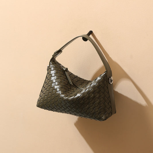 Women's Genuine Leather Dumpling Portable First Layer Handbags
