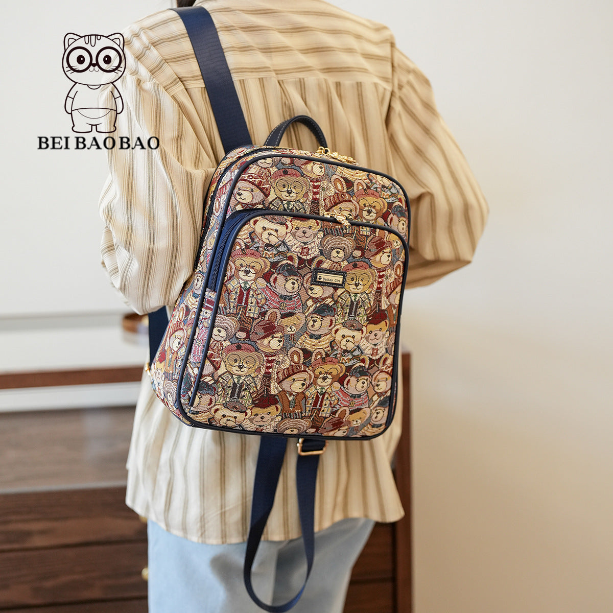 Source Large Capacity Fashion Bear Cute Backpacks