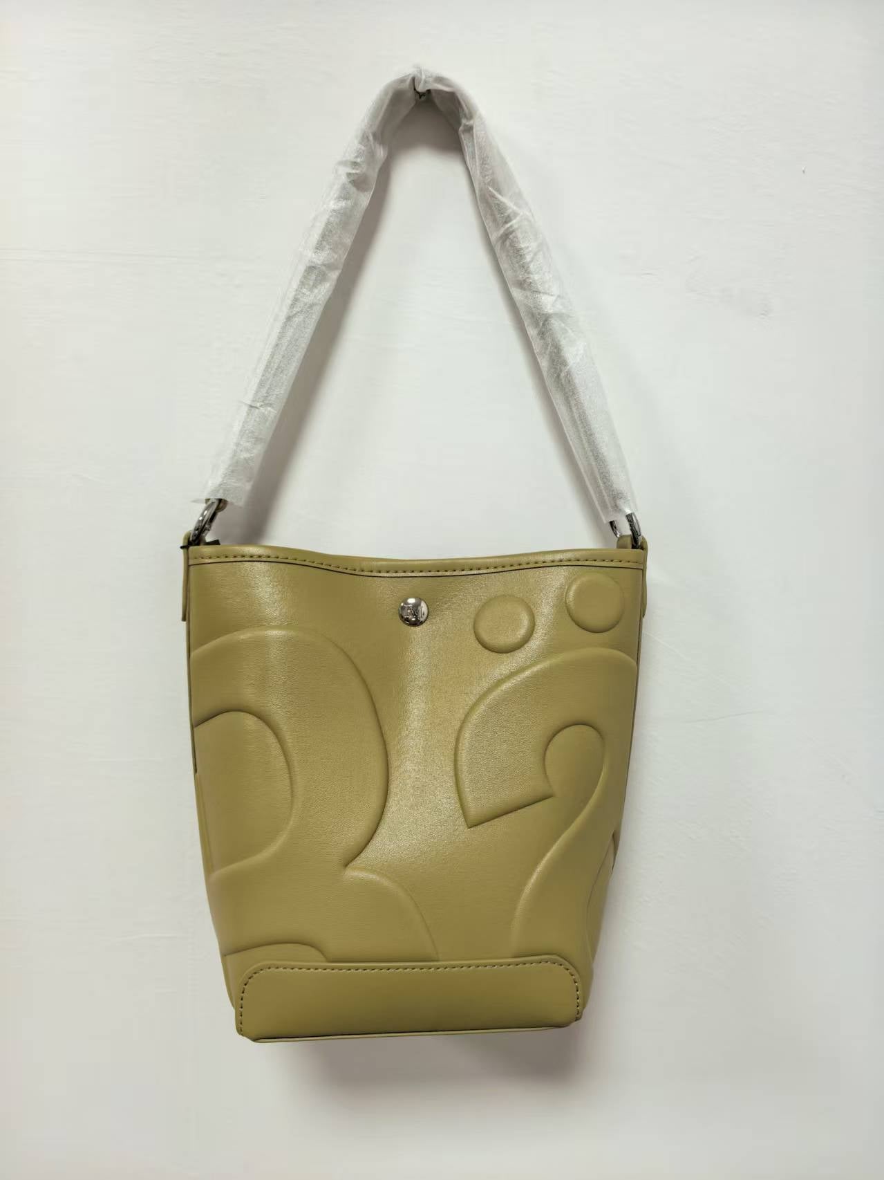 Thailand Letter Embossed Niche Fashion Portable Bucket Bags