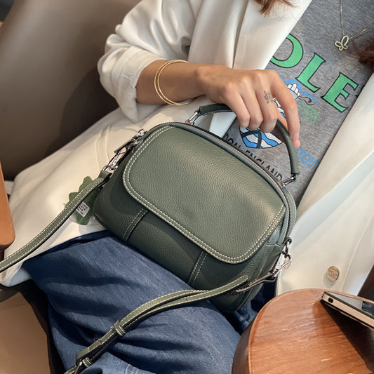 Women's Genuine Leather Portable Fashion High-grade Niche Handbags