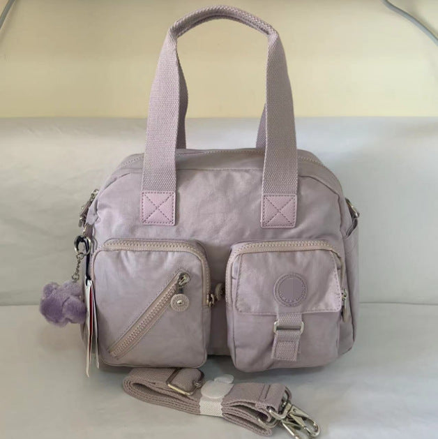 Women's Home Nylon Monkey Simple Double Pocket Handbags