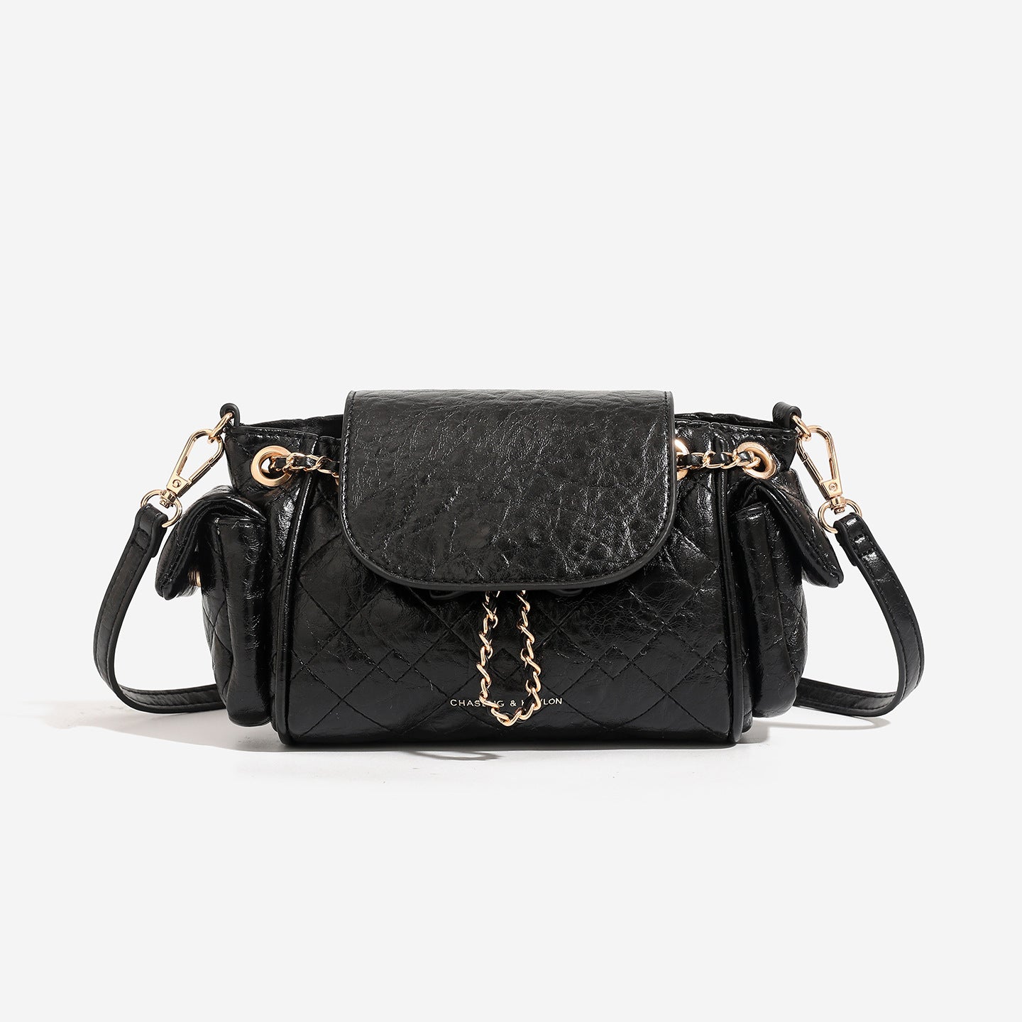 Wax Leather Chain Underarm Female Commuter Bags