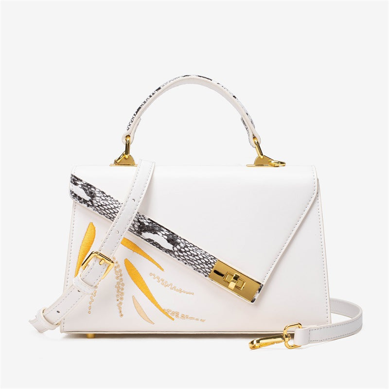 Women's National Fashion Embroidered Kelly Design High-grade Crossbody Bags