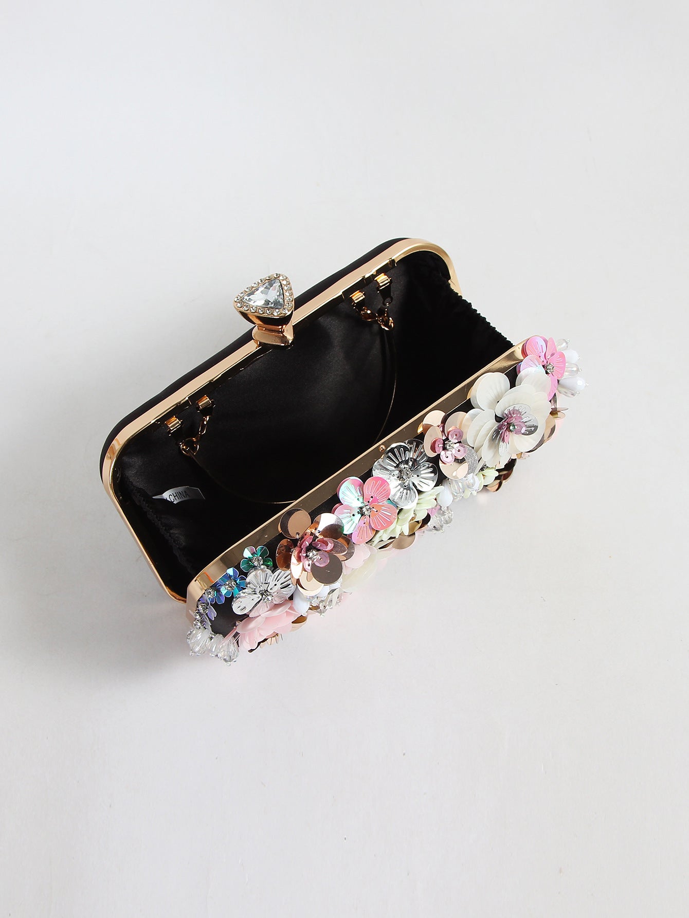 Women's Dinner Hand Embroidered Flower Beaded Banquet Wedding Evening Bags