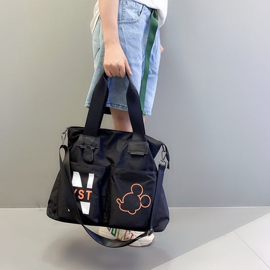 Women's Fashion Big Oxford Cloth Printed Simple Shoulder Bags