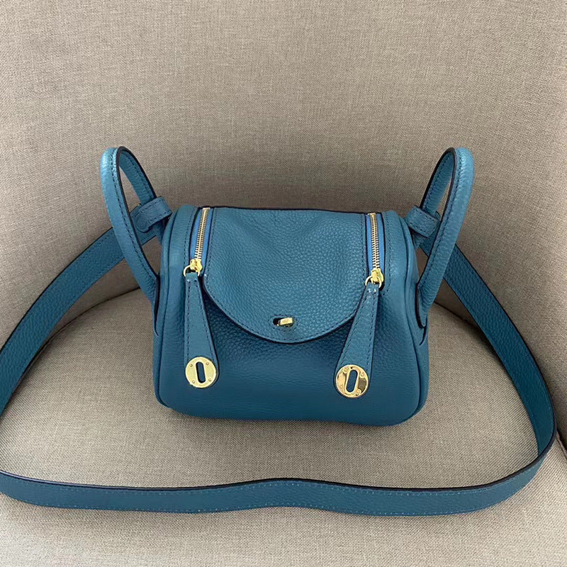 Women's Lindy Mini Doctor Cow Leather Portable Shoulder Bags