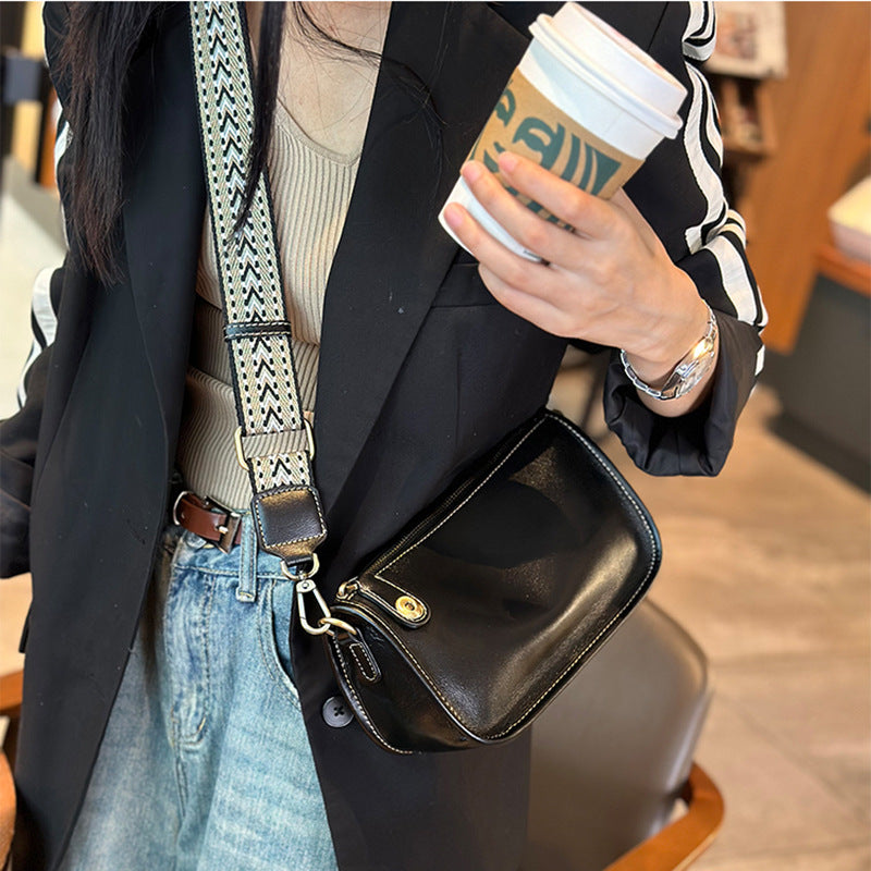 Women's Genuine Leather Dumpling Commuter Retro Underarm Shoulder Bags