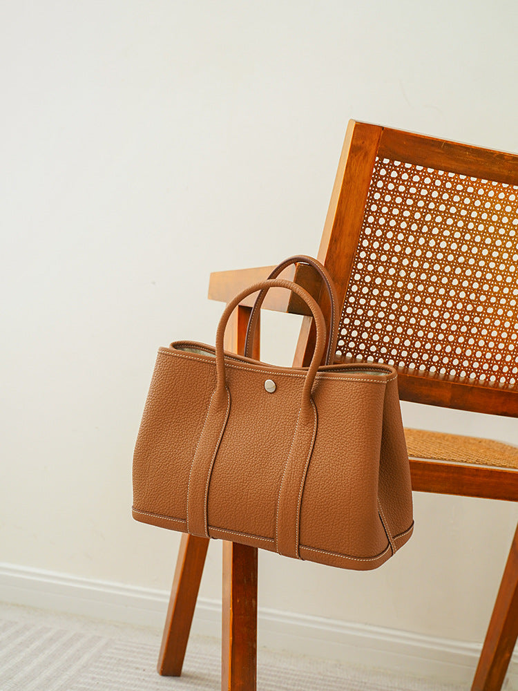 Women's Genuine Leather Large Capacity Portable Commuter Handbags