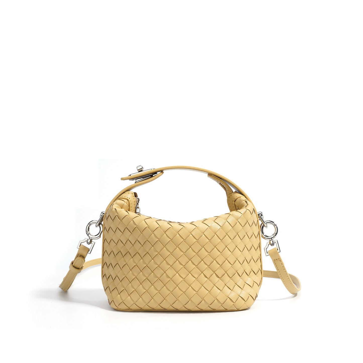 Women's Niche Design Lunch Underarm Genuine Leather Shoulder Bags