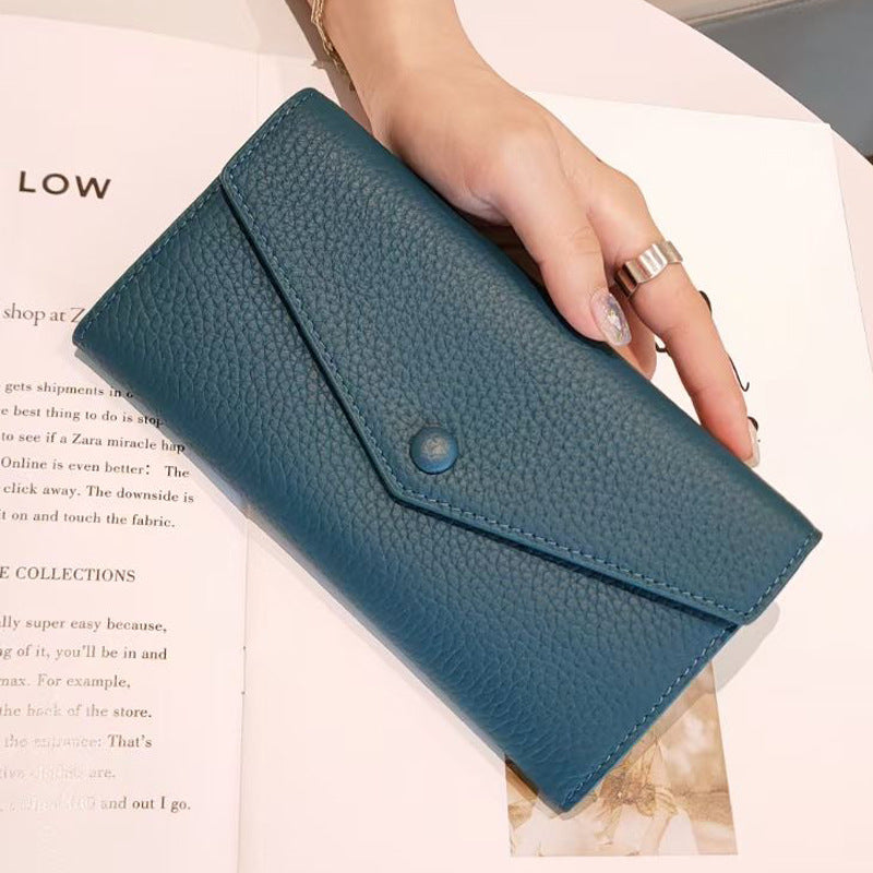 Women's Genuine Leather Short Cowhide First Layer Ladies Wallets