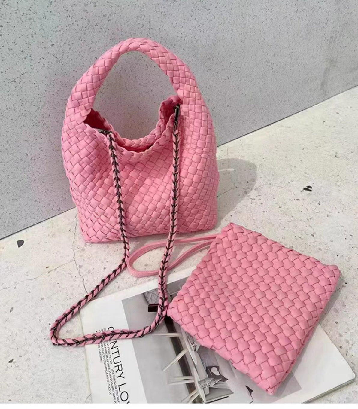 Women's Hand-woven Large Capacity Nylon Mother Chain Bags