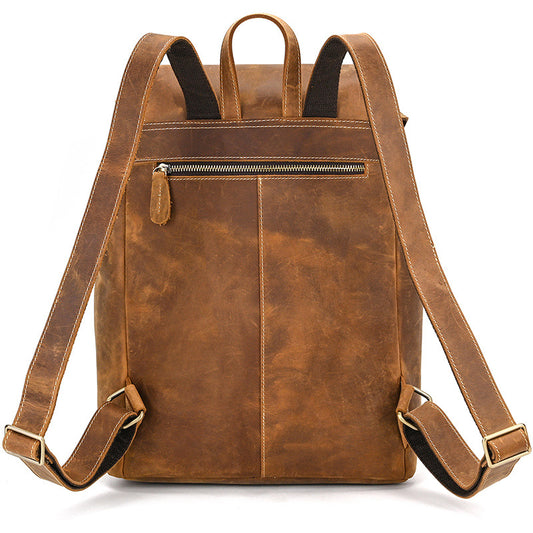 Elegant Popular Couple Retro Crazy Horse Backpacks