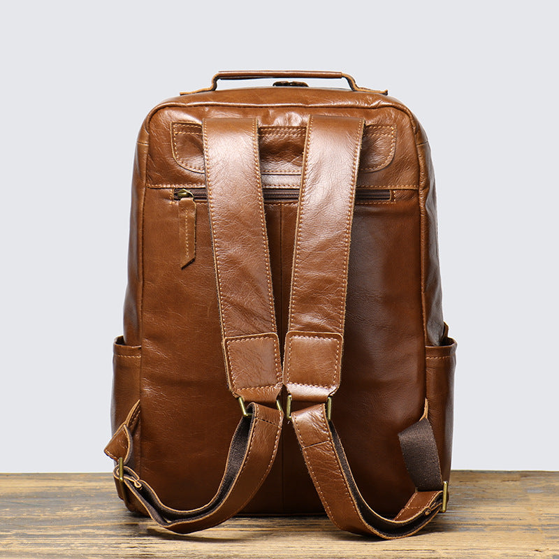Women's & Men's & Cowhide Large Capacity Computer Handbags