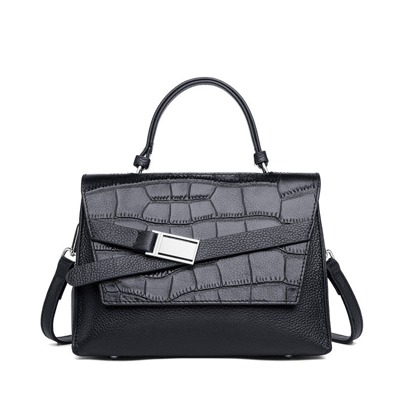 Women's Crocodile Pattern Portable Fashion Elegant Graceful Shoulder Bags