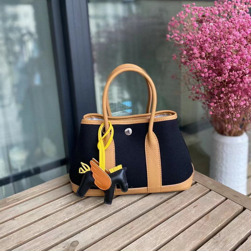 First Layer Cowhide Contrast Color Fashion Handbags