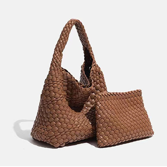 Korean Style Woven Female Trendy Mother Large Crossbody Bags